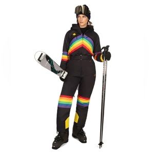 Women’s Tipsy Elves Midnight Shredder Ski Suit Size XS